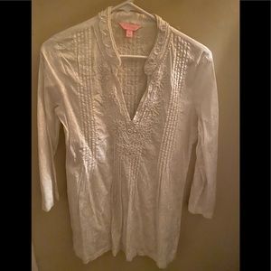 Lilly Pulitzer White Tunic size S